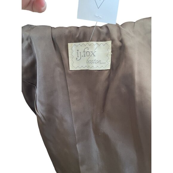 Vintage 1970s J.Fox Boston Genuine Raccoon Fur Coat Car Length Pockets Brown - Picture 7 of 12